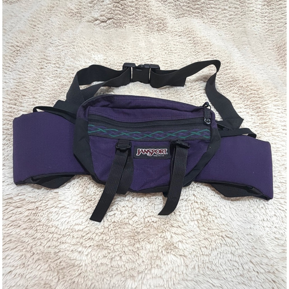 Vintage 1990s JanSport Double Water Bottle Lumbar Pack / Fanny Pack, Made in USA